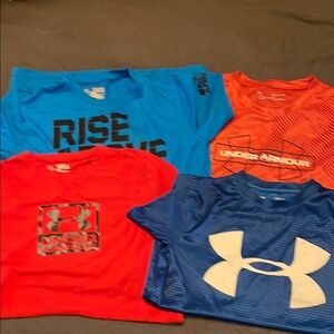 Boys lot of 6 tees & 1 pullover Under Armour Size Youth Medium
